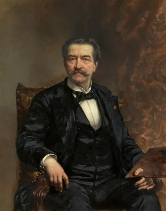 Framed Print : Self Portrait, c1880s. Creator: Joseph Delin Framed Print : Self Portrait, c1880s. Creator: Joseph Delin
