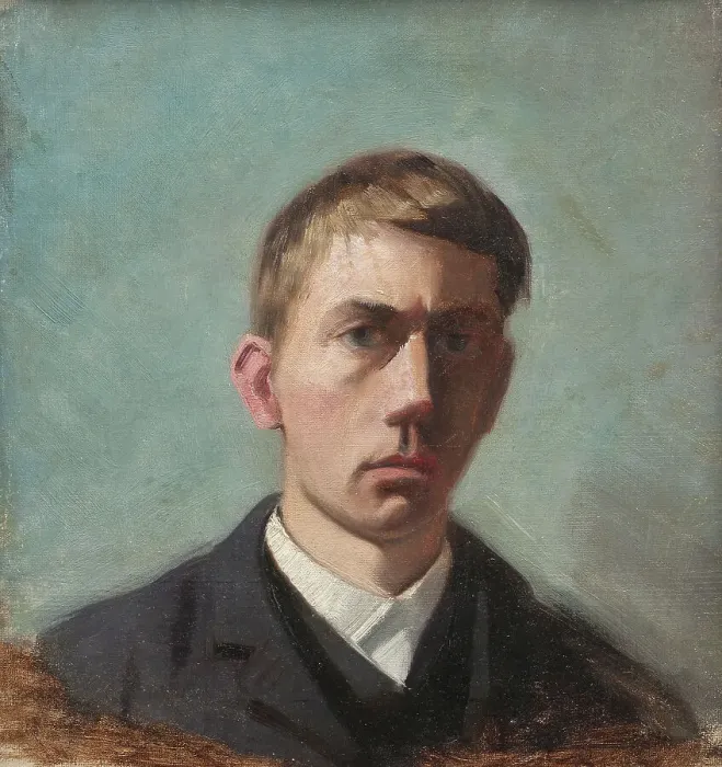 Framed Print : Self portrait, c1890s. Creator: Eugène Jansson Framed Print : Self portrait, c1890s. Creator: Eugène Jansson