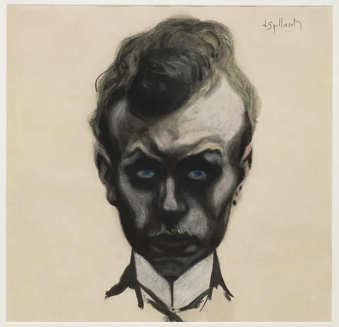 Framed Print : Self-Portrait, c1903. Creator: Leon Spilliaert Framed Print : Self-Portrait, c1903. Creator: Leon Spilliaert