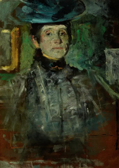 Framed Print : Self-Portrait, c1908. Creator: Olga Boznanska Framed Print : Self-Portrait, c1908. Creator: Olga Boznanska