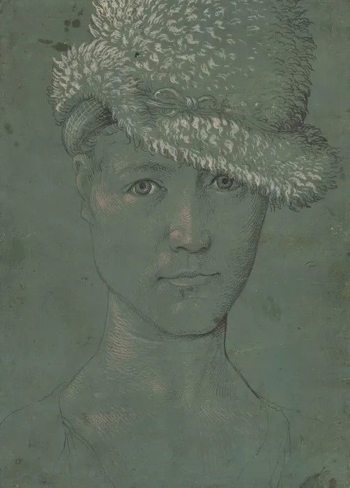 Framed Print : Self-Portrait, ca 1502. Creator: Baldung (Baldung Grien), Hans (1484-1545) Framed Print : Self-Portrait, ca 1502. Creator: Baldung (Baldung Grien), Hans (1484-1545)