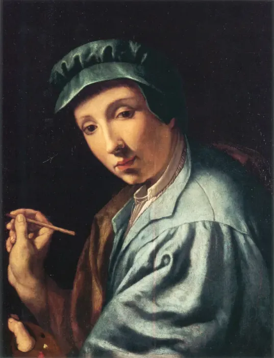 Framed Print : Self-Portrait, ca 1555. Creator: Allori, Alessandro (1535-1607) Framed Print : Self-Portrait, ca 1555. Creator: Allori, Alessandro (1535-1607)