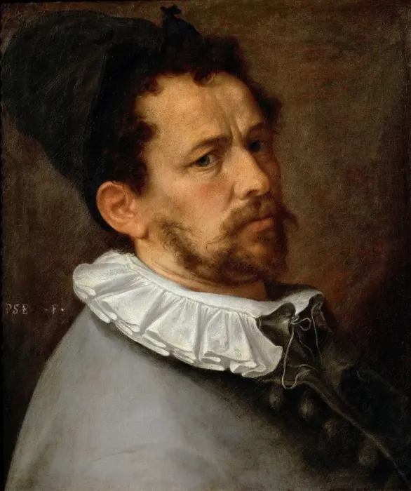 Framed Print : Self-Portrait, ca 1580-1585. Artist: Spranger, Bartholomeus (1546-1611) Framed Print : Self-Portrait, ca 1580-1585. Artist: Spranger, Bartholomeus (1546-1611)