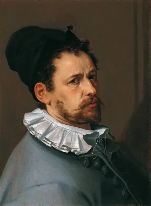 Framed Print : Self-Portrait, ca 1585. Creator: Spranger, Bartholomeus (1546-1611) Framed Print : Self-Portrait, ca 1585. Creator: Spranger, Bartholomeus (1546-1611)