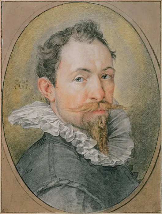 Framed Print : Self-portrait, ca 1594. Artist: Goltzius, Hendrick (1558-1617) Framed Print : Self-portrait, ca 1594. Artist: Goltzius, Hendrick (1558-1617)