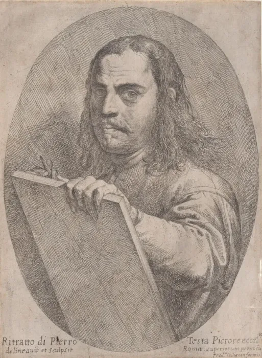 Framed Print : Self-Portrait, ca. 1645. Creator: Pietro Testa Framed Print : Self-Portrait, ca. 1645. Creator: Pietro Testa