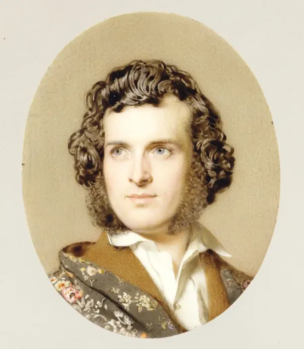 Framed Print : Self-Portrait, ca. 1850. Creator: John Faed Framed Print : Self-Portrait, ca. 1850. Creator: John Faed