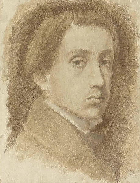 Self-Portrait, ca 1854. Creator: Degas, Edgar (1834-1917)