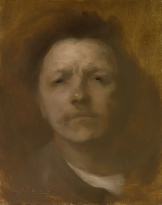 Framed Print : Self-Portrait, ca. 1893. Creator: Eugene Carriere Framed Print : Self-Portrait, ca. 1893. Creator: Eugene Carriere