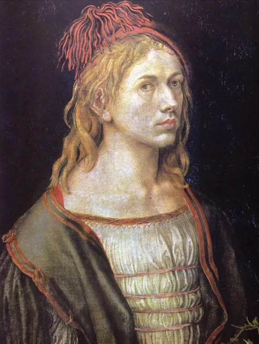 Framed Print : Self-Portrait with castor oil flower Albrecht Durer (1471-1528, German Painter and engraver Framed Print : Self-Portrait with castor oil flower Albrecht Durer (1471-1528, German Painter and engraver