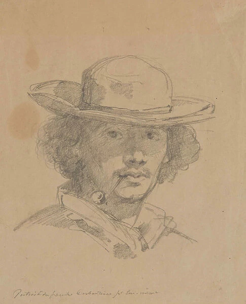 Self-Portrait. Creator: Desboutin, Marcellin Gilbert (1823-1902)