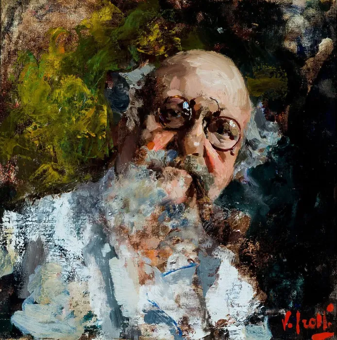 Framed Print : Self-portrait. Creator: Irolli; Vincenzo (1860-1949) Framed Print : Self-portrait. Creator: Irolli; Vincenzo (1860-1949)