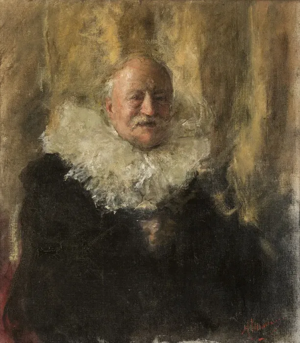 Framed Print : Self-Portrait. Creator: Mancini, Antonio (1852-1930) Framed Print : Self-Portrait. Creator: Mancini, Antonio (1852-1930)
