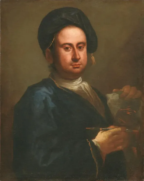 Framed Print : Self-Portrait. Creator: Mazzi (Mazza), Taddeo (active second Half of 17th cen. )