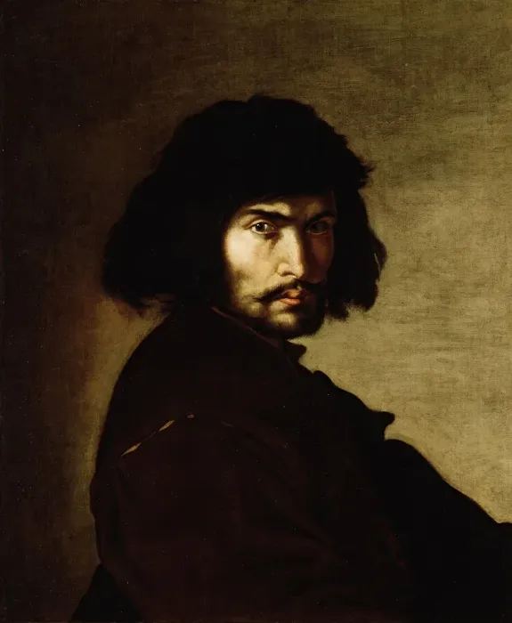 Framed Print : Self-Portrait. Creator: Rosa, Salvatore (1615-1673) Framed Print : Self-Portrait. Creator: Rosa, Salvatore (1615-1673)