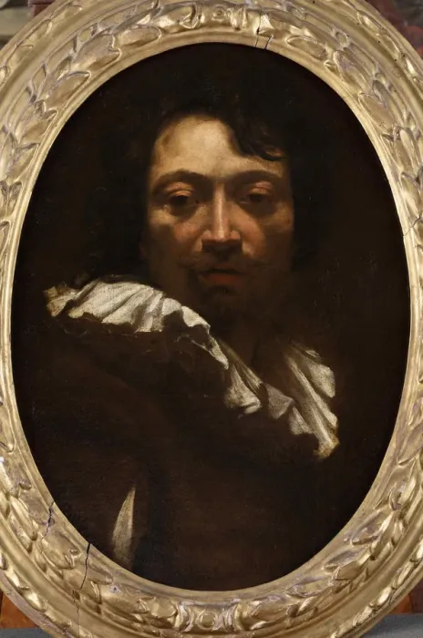 Framed Print : Self-Portrait. Creator: Vouet, Simon (1590-1649) Framed Print : Self-Portrait. Creator: Vouet, Simon (1590-1649)