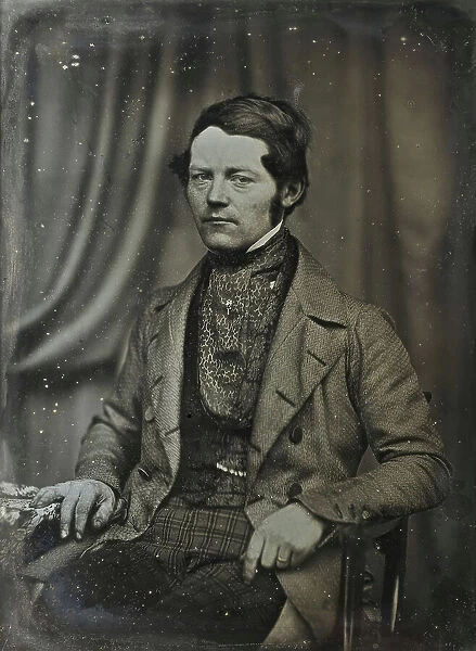 Self-portrait of the daguerreot typist and manufacturer Johan Wilhelm Bergström (1812-1881), c1850. Creator: Mats Landin