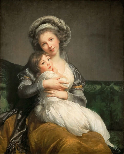 Self-Portrait with her Daughter, Julie, 1786. Creator: Vigee Le Brun, Louise Elisabeth
