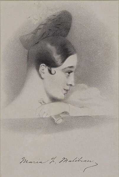 Self-Portrait, Early 1830s. Creator: Malibran-Garcia, Maria (1808-1836)