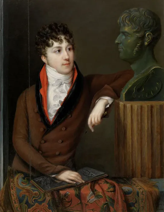 Framed Print : Self Portrait, early-mid 19th century. Creator: Alexandre de Latour Framed Print : Self Portrait, early-mid 19th century. Creator: Alexandre de Latour