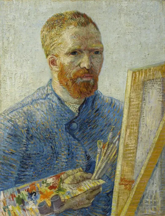 Framed Print : Self-portrait at the easel Framed Print : Self-portrait at the easel