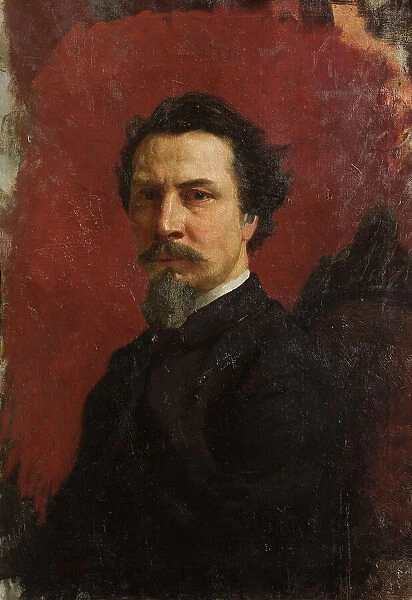 Self-Portrait, End of 1870s-Early 1880s. Creator: Siemiradzki, Henryk (1843-1902)
