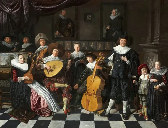 Framed Print : Self-Portrait with Family Members, 1630-1640. Creator: Molenaer, Jan Miense (c. 1610-1668) Framed Print : Self-Portrait with Family Members, 1630-1640. Creator: Molenaer, Jan Miense (c. 1610-1668)