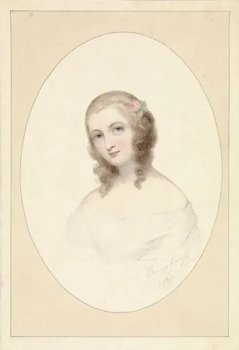 Framed Print : Self-portrait of Fanny Geefs-Corr, 1841. Creator: Fanny Geefs Framed Print : Self-portrait of Fanny Geefs-Corr, 1841. Creator: Fanny Geefs