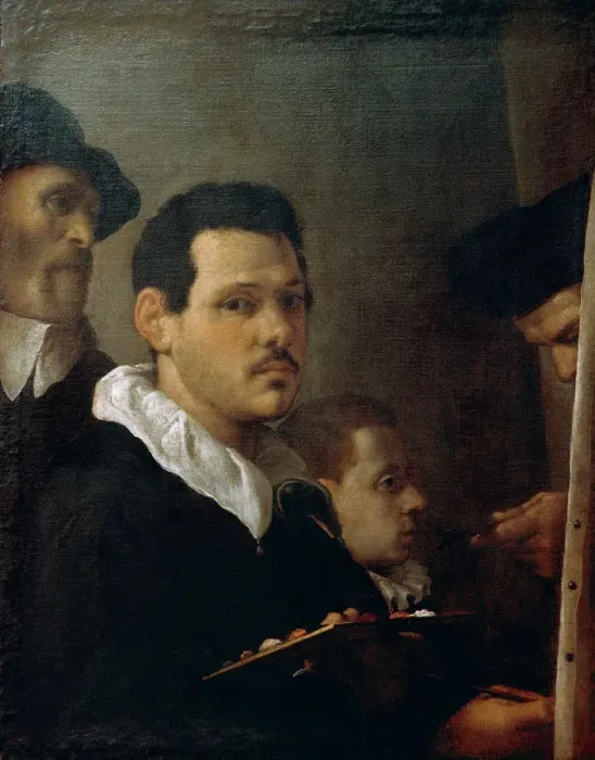 Framed Print : Self-Portrait with Other Figures, ca 1593 Framed Print : Self-Portrait with Other Figures, ca 1593