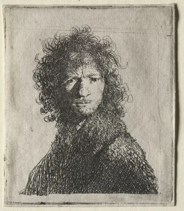 Framed Print : Self-Portrait Frowning: Bust, 1630. Creator: Rembrandt van Rijn (Dutch, 1606-1669) Framed Print : Self-Portrait Frowning: Bust, 1630. Creator: Rembrandt van Rijn (Dutch, 1606-1669)