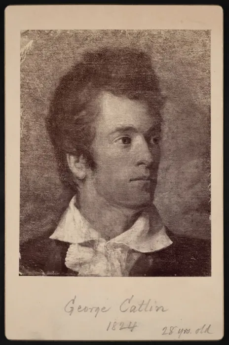 Framed Print : Self-Portrait of George Catlin (1796-1872), 1824. Creator: George Catlin Framed Print : Self-Portrait of George Catlin (1796-1872), 1824. Creator: George Catlin