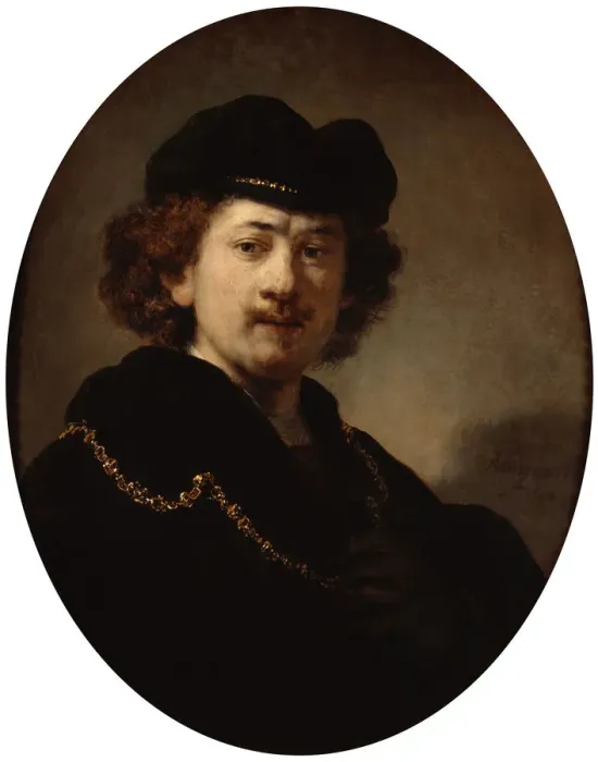 Framed Print : Self-Portrait with a Gold Chain, 1633. Artist: Rembrandt Harmensz van Rijn Framed Print : Self-Portrait with a Gold Chain, 1633. Artist: Rembrandt Harmensz van Rijn