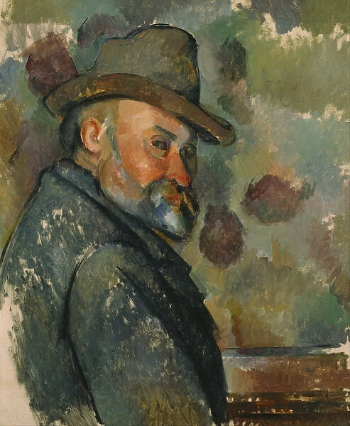 Self-Portrait in a Hat. Artist: Cezanne, Paul (1839-1906)