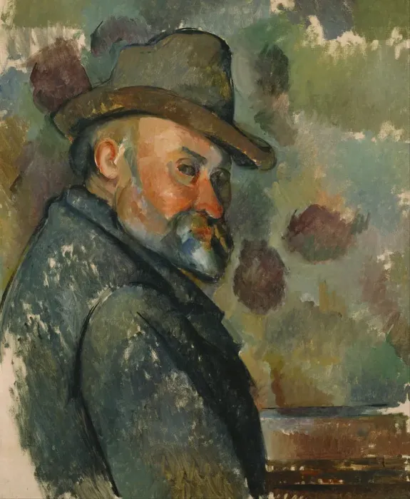 Framed Print : Self-Portrait in a Hat. Artist: Cezanne, Paul (1839-1906) Framed Print : Self-Portrait in a Hat. Artist: Cezanne, Paul (1839-1906)