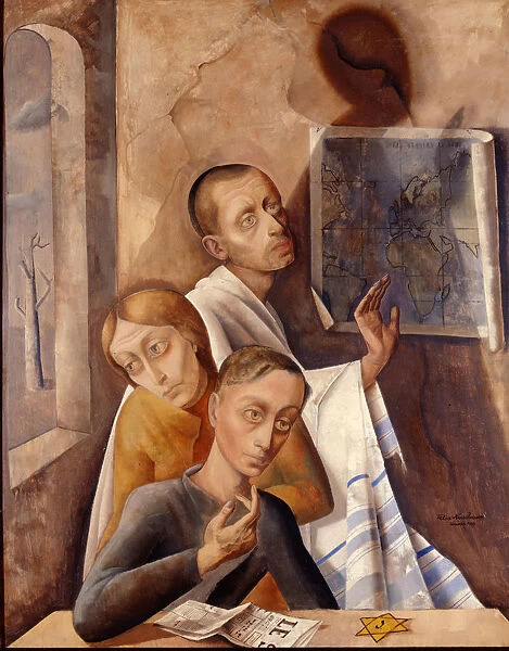 Self-Portrait in hiding, 1944. Artist: Nussbaum, Felix (1904-1944)
