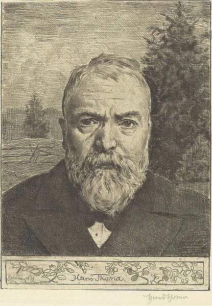 Self-Portrait II, 1898. Creator: Hans Thoma