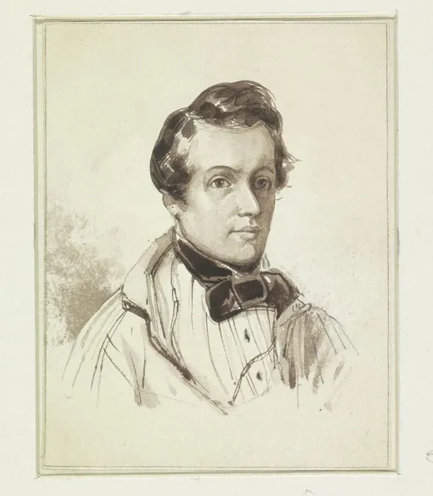 Framed Print : Self -portrait of Jan van der Kaa, 1825-1850. Creator: Jan van der Kaa Framed Print : Self -portrait of Jan van der Kaa, 1825-1850. Creator: Jan van der Kaa