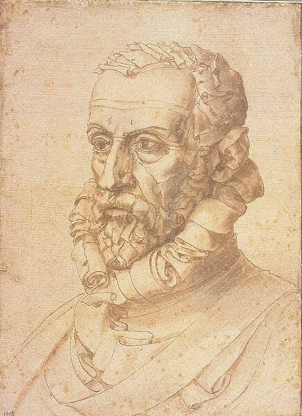 Self-Portrait (L uomo di Lettere), 1587. Creator: Arcimboldo, Giuseppe (1527-1593)