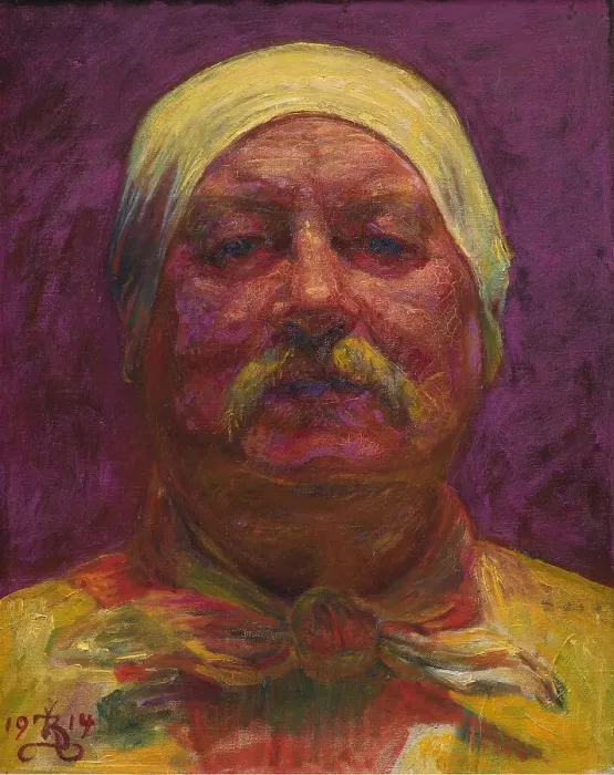 Framed Print : Self-portrait by Lamplight, 1914. Creator: Kristian Zahrtmann Framed Print : Self-portrait by Lamplight, 1914. Creator: Kristian Zahrtmann