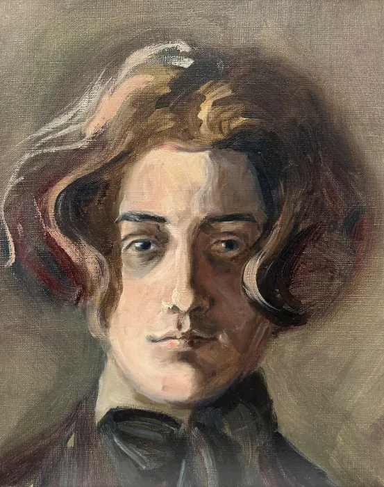 Framed Print : Self-portrait with long hair, 1907. Creator: Schiele, Egon (1890-1918) Framed Print : Self-portrait with long hair, 1907. Creator: Schiele, Egon (1890-1918)