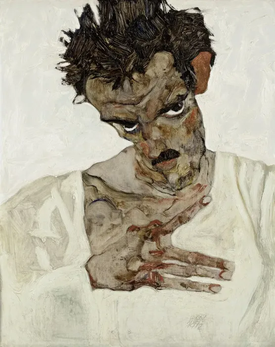 Framed Print : Self-Portrait with Lowered Head, 1912. Artist: Schiele, Egon (1890?1918) Framed Print : Self-Portrait with Lowered Head, 1912. Artist: Schiele, Egon (1890?1918)