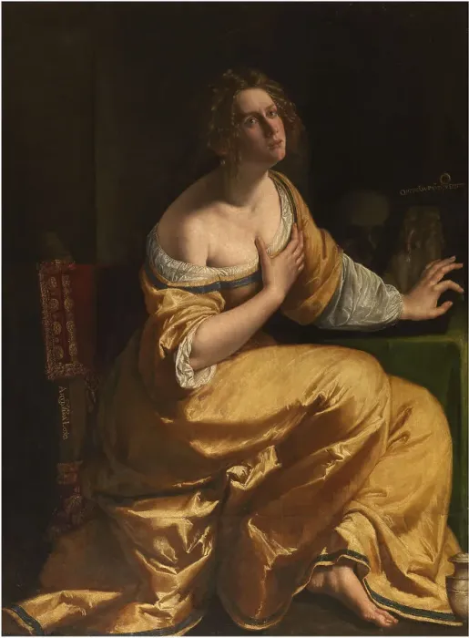Framed Print : Self-Portrait as Mary Magdalene, c. 1618 Framed Print : Self-Portrait as Mary Magdalene, c. 1618
