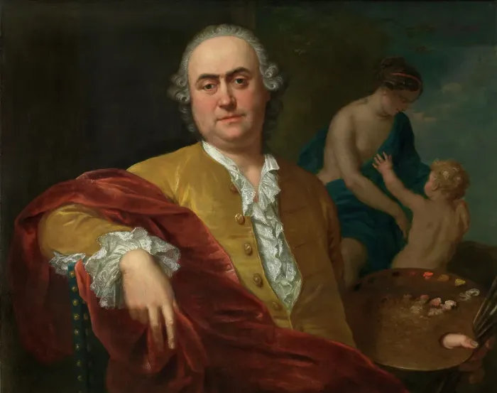 Framed Print : Self Portrait, mid-18th century. Creator: Balthasar Beschey Framed Print : Self Portrait, mid-18th century. Creator: Balthasar Beschey