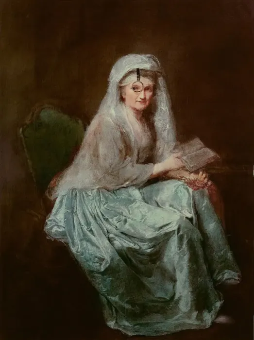 Framed Print : Self-portrait with monocle, 1777. Artist: Therbusch-Lisiewska, Anna Dorothea (1721-1782) Framed Print : Self-portrait with monocle, 1777. Artist: Therbusch-Lisiewska, Anna Dorothea (1721-1782)