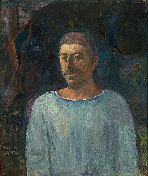 Self-portrait (Near the Golgotha), 1896. Creator: Gauguin, Paul Eugéne Henri (1848-1903)