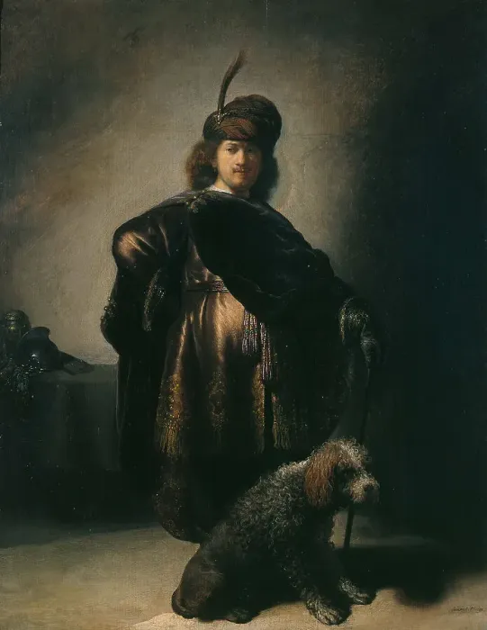 Framed Print : Self-Portrait in Oriental Costume, 1631-1632 Framed Print : Self-Portrait in Oriental Costume, 1631-1632