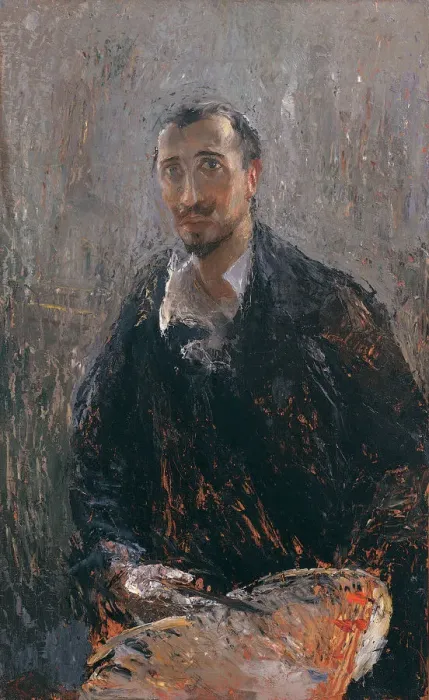 Framed Print : Self-Portrait with Palette. Creator: D Andrea, Angiolo Framed Print : Self-Portrait with Palette. Creator: D Andrea, Angiolo
