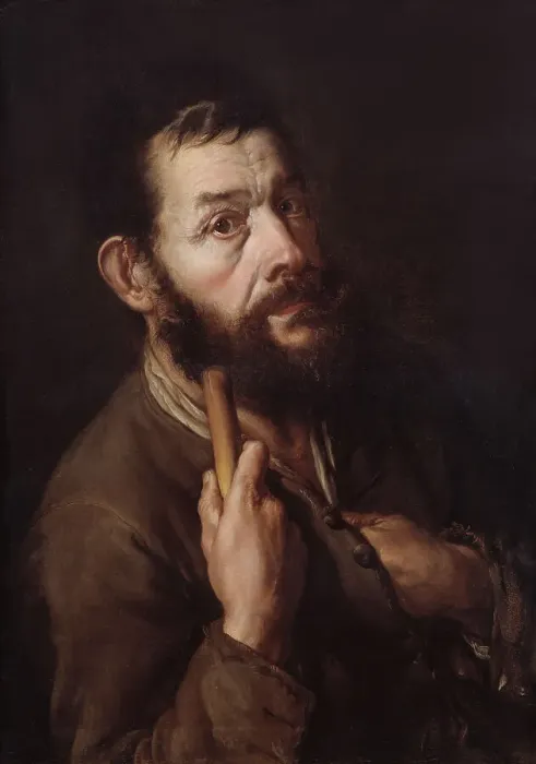 Framed Print : Self-Portrait as a Pilgrim, 1737. Creator: Ceruti, Giacomo Antonio (1698-1767) Framed Print : Self-Portrait as a Pilgrim, 1737. Creator: Ceruti, Giacomo Antonio (1698-1767)