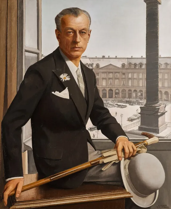 Framed Print : Self-portrait, Place Vendome, c1932. Creator: Boutet de Monvel, Bernard (1881-1949) Framed Print : Self-portrait, Place Vendome, c1932. Creator: Boutet de Monvel, Bernard (1881-1949)