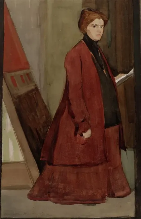Framed Print : Self-Portrait During Pregnancy, 1901. Creator: Elena Luksch-Makowsky Framed Print : Self-Portrait During Pregnancy, 1901. Creator: Elena Luksch-Makowsky